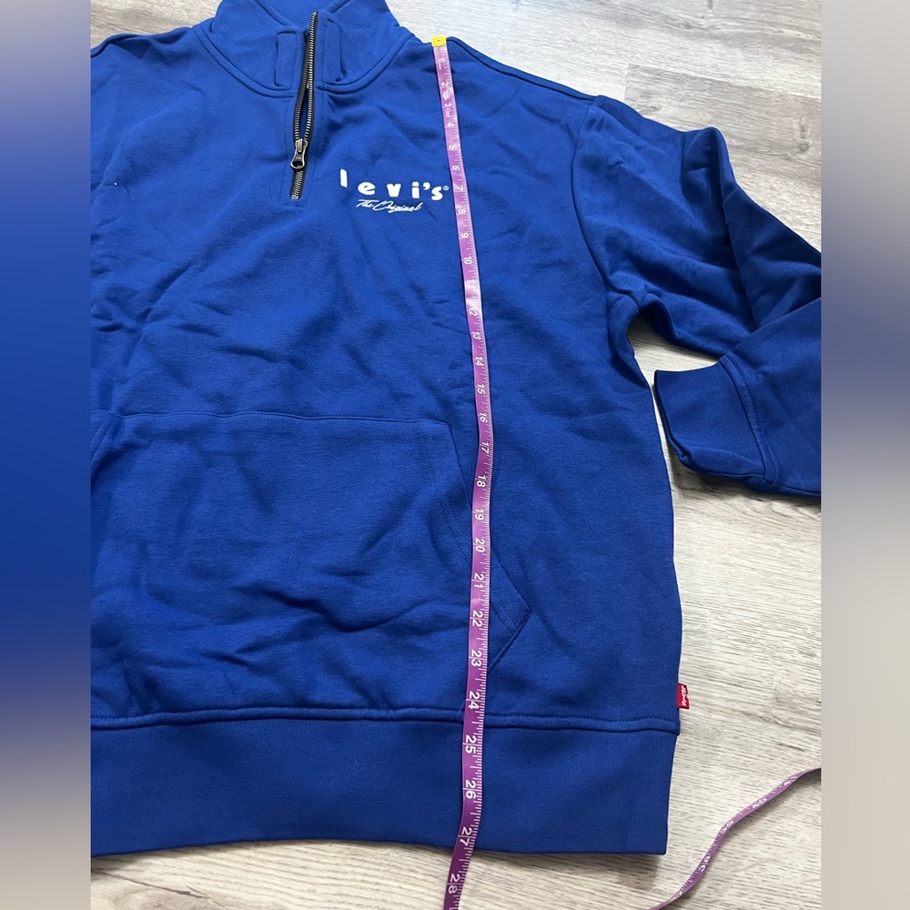 Levi's Men's Relaxed Graphic 1/4 Zip Pocket Hoodie size M - Picture 7 of 8